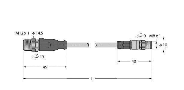 Verbindungsleitung RSSD-PSGS4M-4416-25M