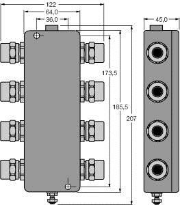 Verteilerbaustein JBBS-49-T615/3G