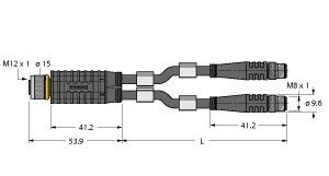 Zweifachverteiler VBRK4.42PSG3M1/1/TXL