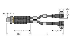Zweifachverteiler VBRS4.42PKW3S1/1/TEL