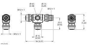 Zweifachverteiler VT2FKM5FKM5FSM5/YE