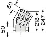 Bogen 30 Grad 110/160mm 0020106406