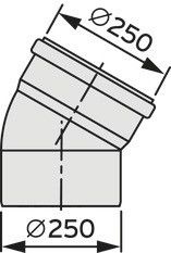 Bogen 30 Grad 250mm 0020106565