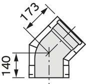 Bogen 45 Grad 0020095544