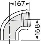 Bogen 87 Grad 110/160mm 0020106380