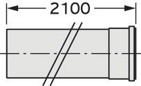 Verlängerung DN200 2,0m 0020095551