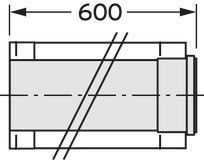 Verlängerung DN300/200 0,5 0020095578