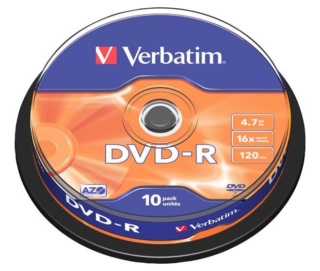 DVD-R 4.7GB/120Min/16x 43523 (VE10) DVD-R 4.7GB/120Min/16x 43523 (VE10)