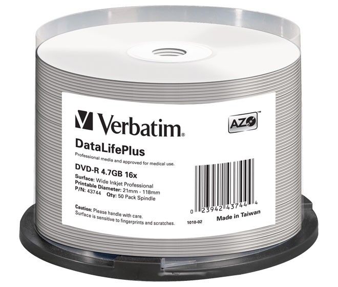 DVD-R 4.7GB/120Min/16x 43744 (VE50) DVD-R 4.7GB/120Min/16x 43744 (VE50)