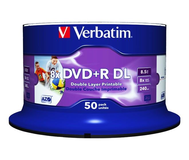 DVD+R DL 8.5GB/240Min/8x 43703 (VE50) DVD+R DL 8.5GB/240Min/8x 43703 (VE50)