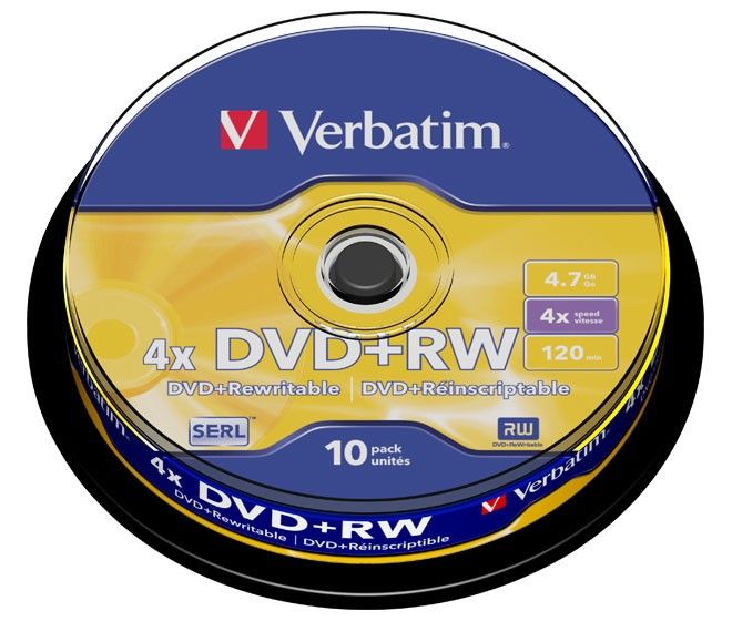 DVD+RW 4.7GB/120Min/4x 43488 (VE10) DVD+RW 4.7GB/120Min/4x 43488 (VE10)