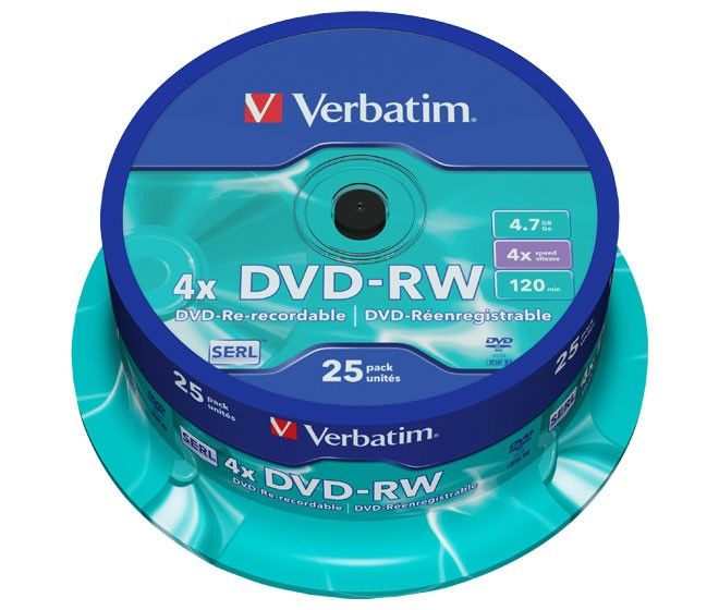DVD-RW 4.7GB/120Min/4x 43639 DVD-RW 4.7GB/120Min/4x 43639