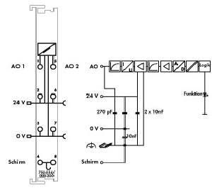 Analog Ausgangsklemme 750-554/000-200