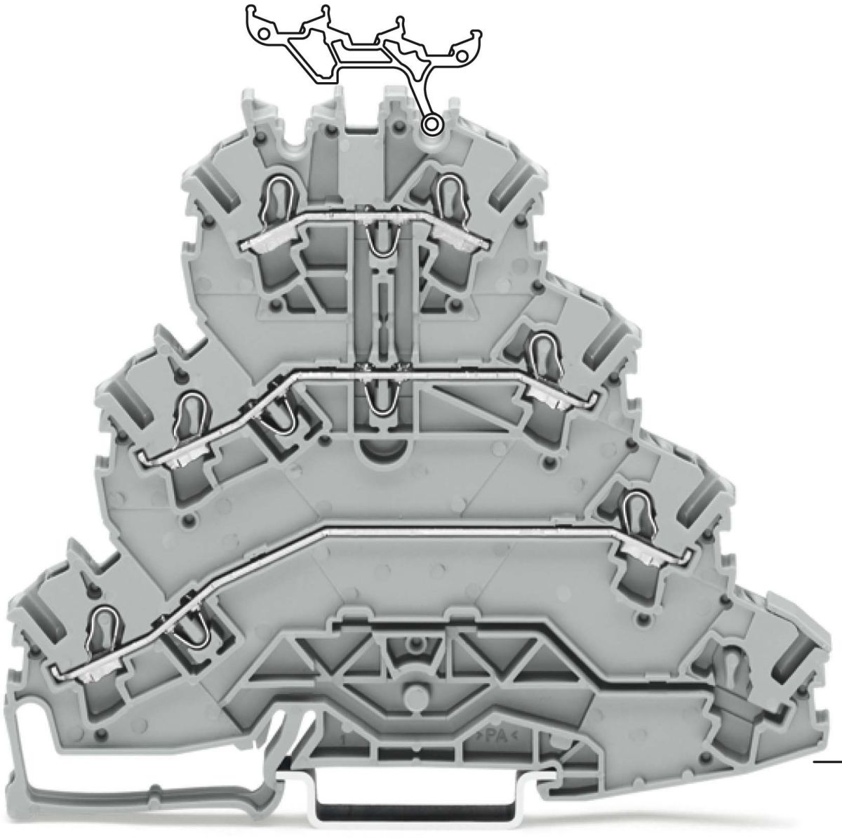 Durchgangsklemme 2002-4101