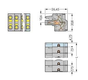 Federleiste 231-2203/026-000