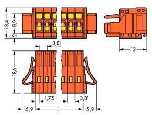 Federleiste 734-212/037-000