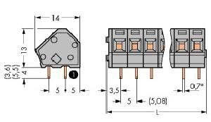 GDS-Klemme 2,5mm² 4-polig 236-104