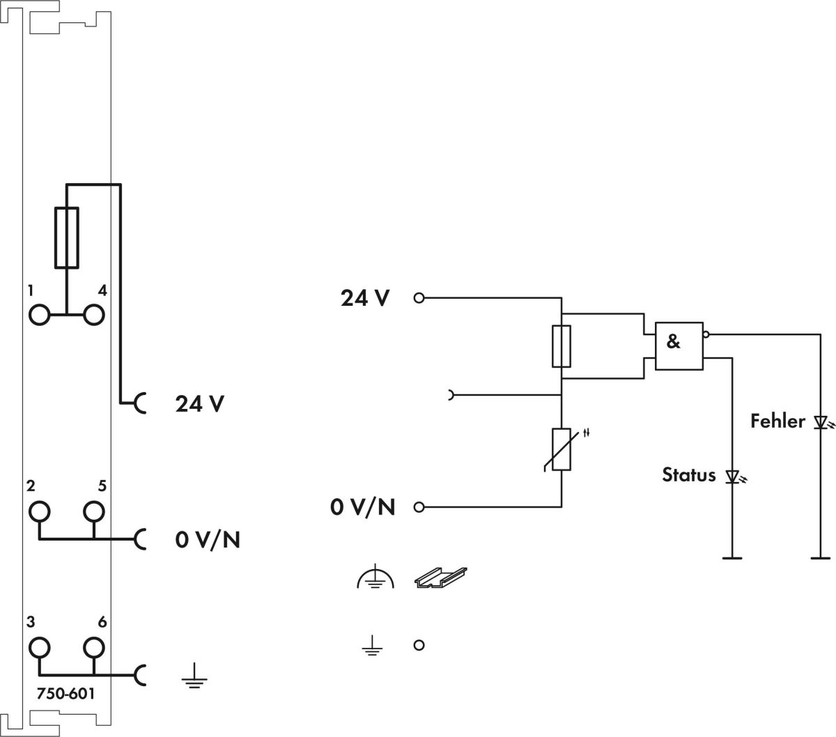 Potentialeinspeisung 750-601