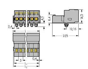 Stiftleiste 231-606/018-000
