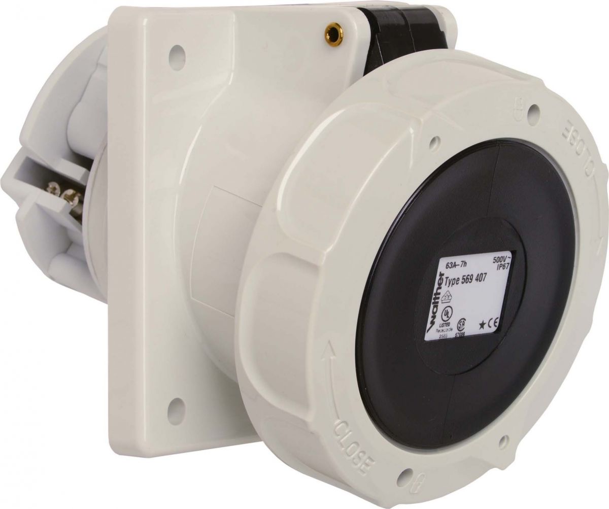 Anbaudose schräg 63A 569407