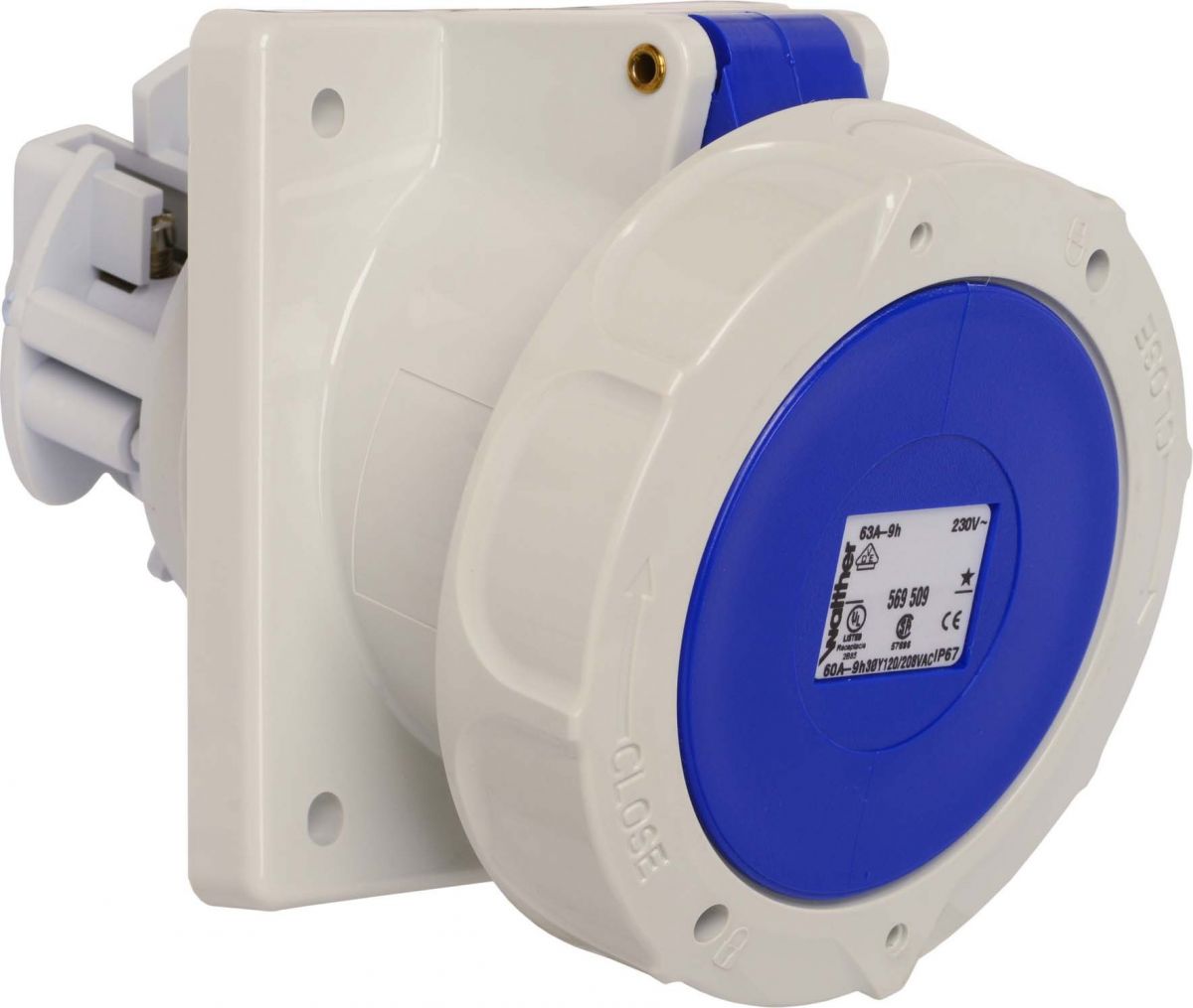 Anbaudose schräg 63A 569509