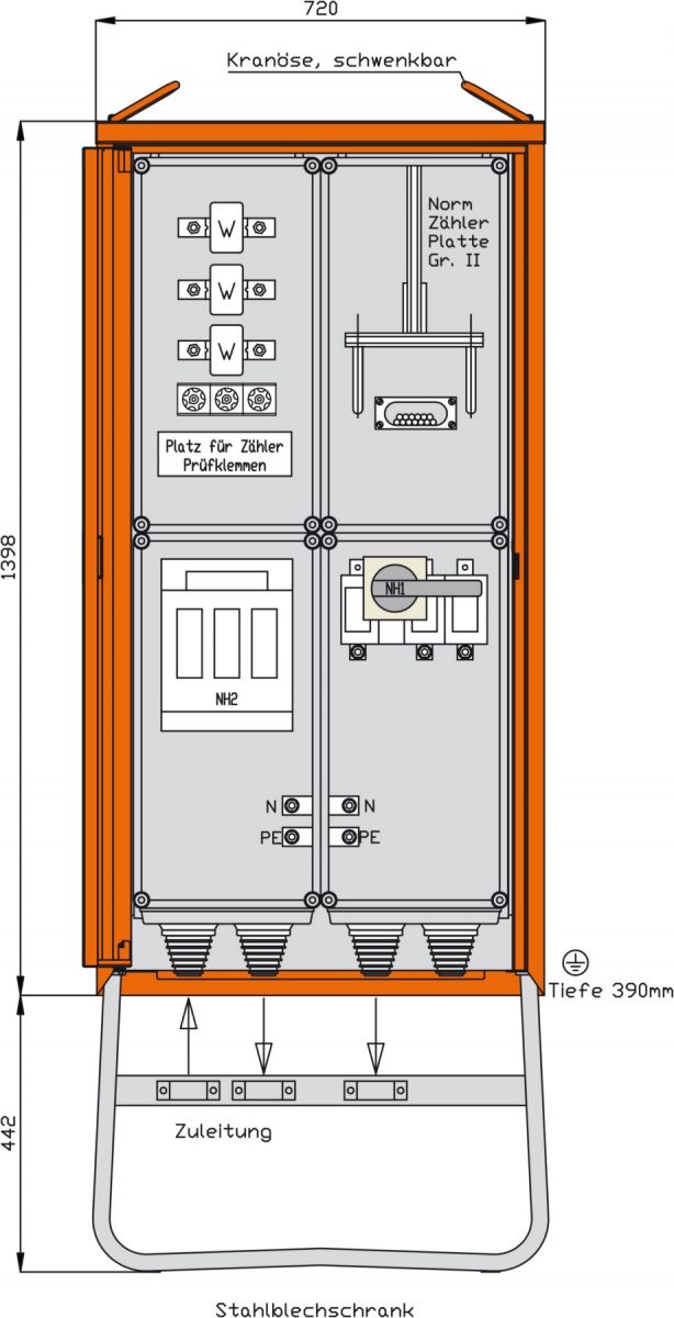 Anschlussschrank WA0031-CH