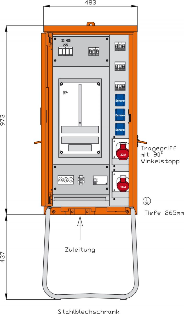 Anschlussverteilerschrank WAV0100-OE3