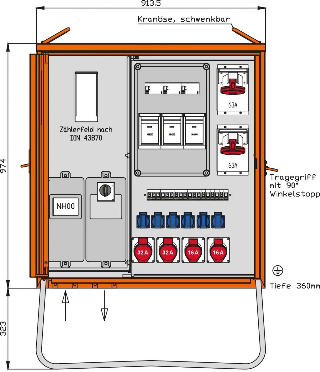 Anschlussverteilerschrank WAV0241BR1