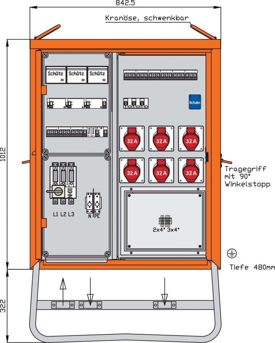 Verteilerschrank WV0526PUR1