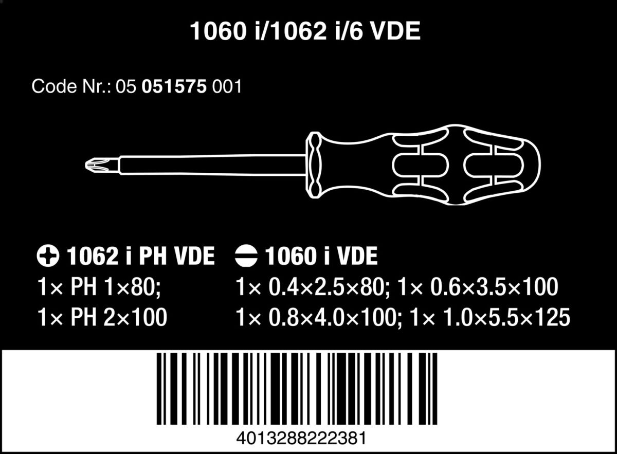 VDE Schraubendrehersatz 05051575001