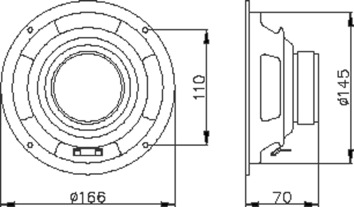 Lautsprecher-Chassis PM166-A/2-8