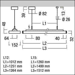 LED-Anbau/Pendelleuchte ECOOS2 SLIM#42933187