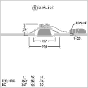 LED-Downlight CETUS3 S LCS EHF RWH