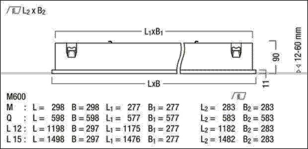 LED-Einbauleuchte M600 LF3 E 3600 #42939167