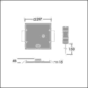 LED-Einbauleuchte OP2 1800 #96634476
