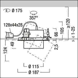 LED-Einbaustrahler VIV2-R L 2 #60716092