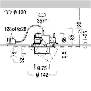 LED-Einbaustrahler VIV2-R S 2 #60715587