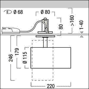 LED-Halbeinbaustrahler V2-SR L 41 #60716696