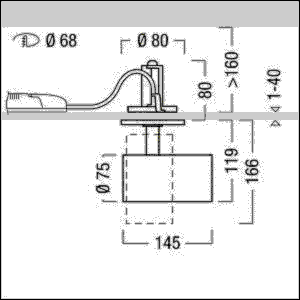 LED-Halbeinbaustrahler V2-SRS700- #60716727