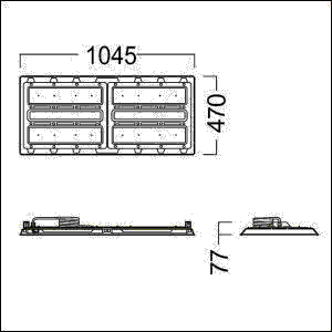 LED-Hallenleuchte CR2L20k-840PCWBLDOWH