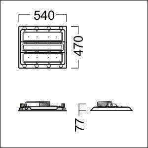 LED-Hallenleuchte CR2M21k-840PCWBEVGWH