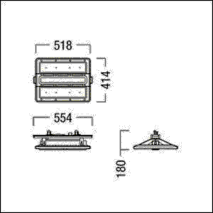LED-Hallenleuchte CR2PL M17k #42940565