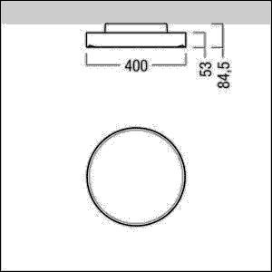 LED-Leuchte ONDA2D400LED2600840W