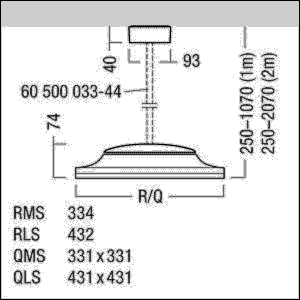 LED-Pendelleuchte CAELA QMS #60560059