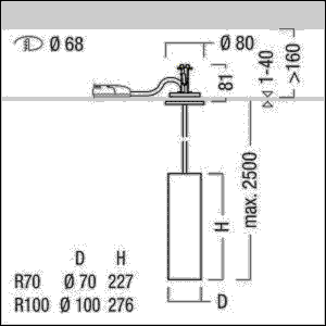 LED-Pendelleuchte P-INF RCWH #62920295