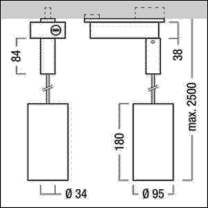 LED-Pendelstrahler V2-P M2500 #60510473