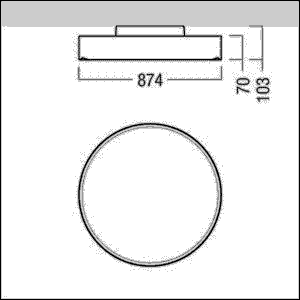 LED-Rundleuchte ONDA2 A AV #42187071