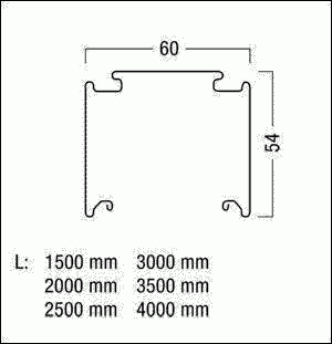 Tragschiene TECTON T1500 11+3 BK