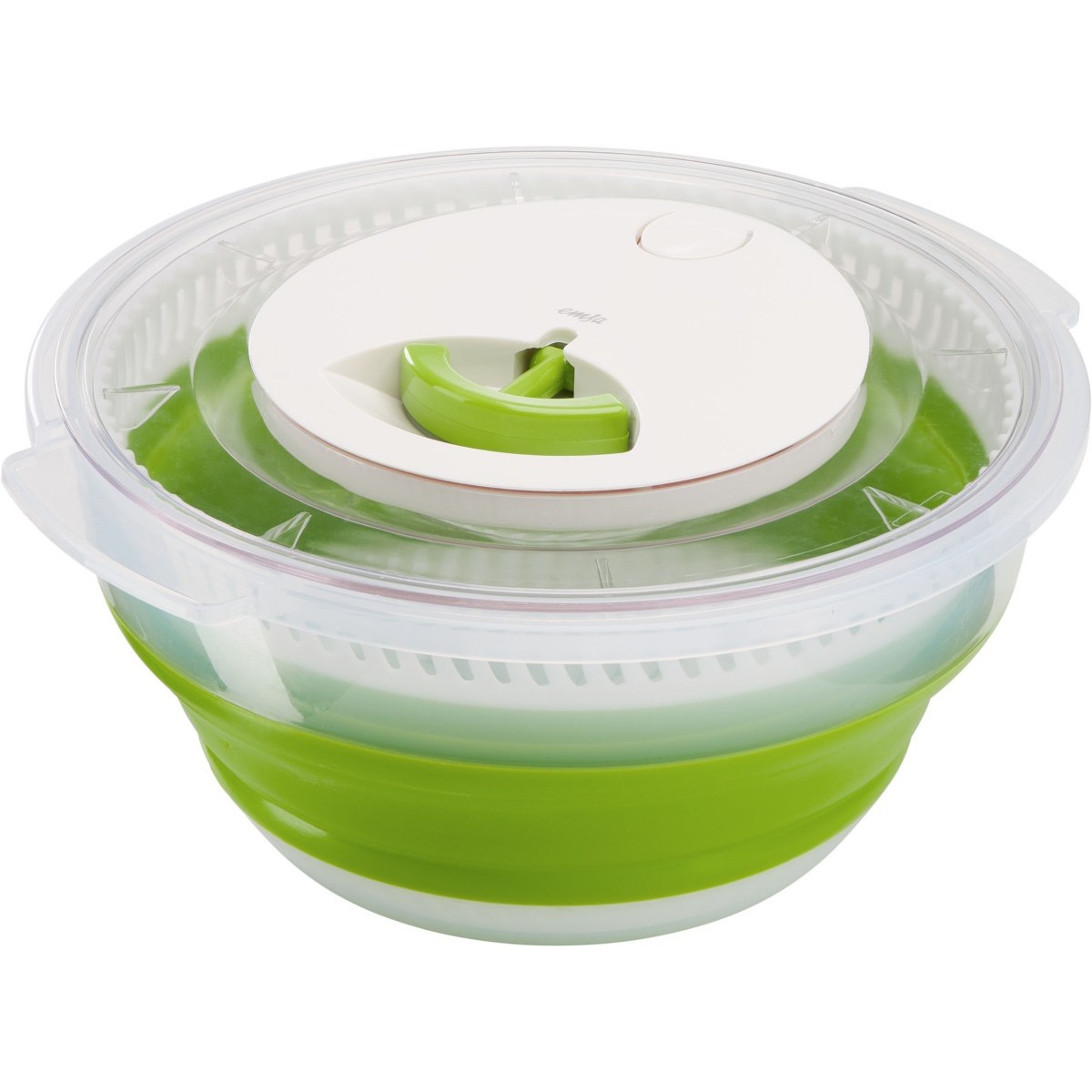 Falt-Salatschleuder BASIC trans/gn 4L