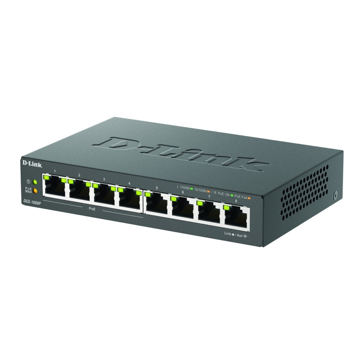 8-Port Gigabit Switch PoE DGS-1008P/E